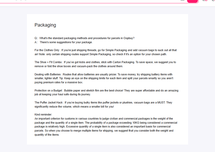 The Packaging article with advice on vacuum bags, cartons and battery routes